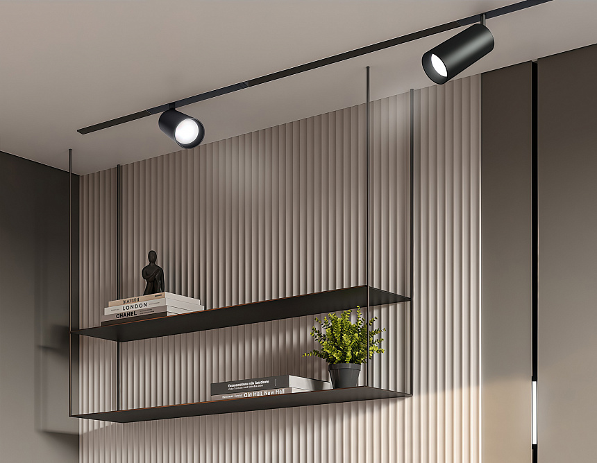 GL1232 BK черный IP20 24W 3000K-6400K 220V 36° D65*140 (Без ПДУ)